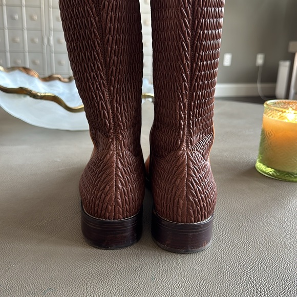 Cole Haan Brown Knee High Boots Size 10 Rounded Toe - Picture 7 of 12